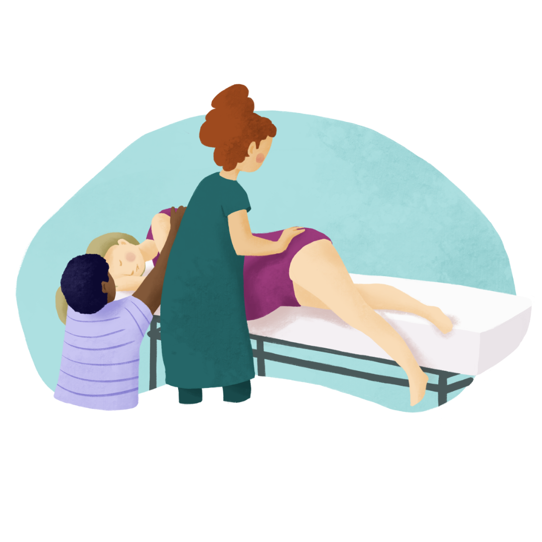 side lying release