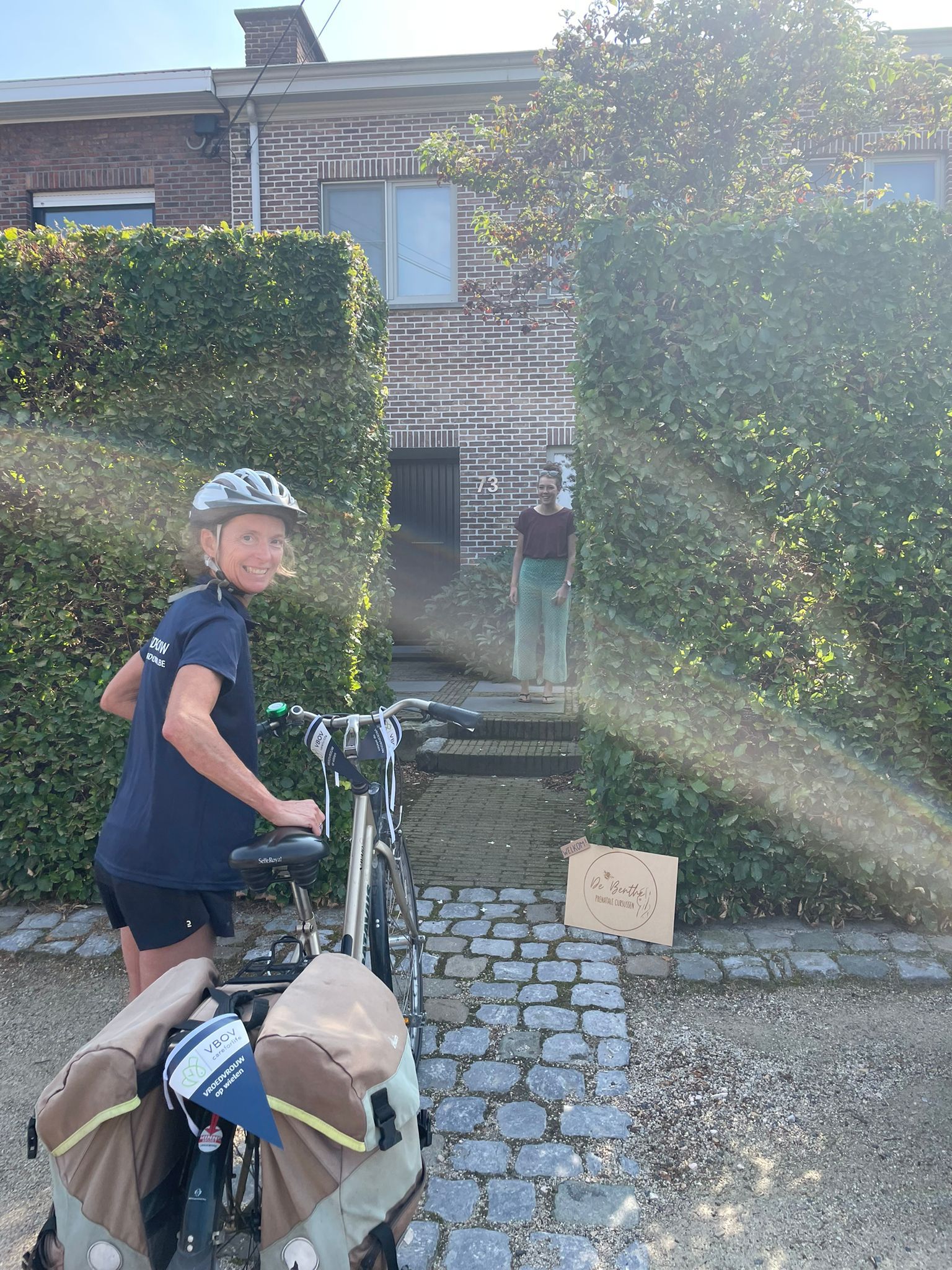 Fietstocht Cindy Matten