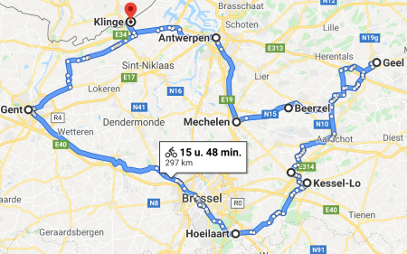 route vroedvrouwenfiets